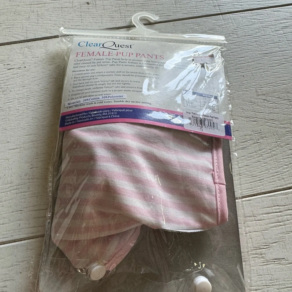 NIP Female pup Pants size large
